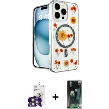 Cepte Toptan iPhone 16 Pro Max Kozmos Doku - Siyah 360 Mat Full Body Arka Koruyucu + Gümüş Bilvis Titan Kamera Lens