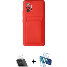 Cepte Toptan Redmi Note 10 Pro Vadi Çizgi Prime - Siyah 3D Antistatik Cam Ekran Koruyucu + Şeffaf Kamera Lens Koruma Cam