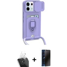 Cepte Toptan Redmi Note 13 Pro 5g Vadi Form Prime - Siyah 3D Antistatik Hayalet Cam Ekran Koruyucu + Şeffaf Kamera Lens Koruma Cam