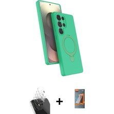 Cepte Toptan Galaxy S24 Ultra Iz Işık Koleksiyonu - Siyah Autokit 5in1 Fiber Hayalet Polymer Nano Ekran Koruyucu + Şeffaf Kamera Lens Koruma Cam