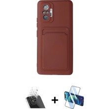 Cepte Toptan Redmi Note 10 Pro Vadi Çizgi Prime - Siyah 3D Antistatik Cam Ekran Koruyucu + Şeffaf Kamera Lens Koruma Cam