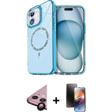 Cepte Toptan iPhone 11 Kıvılcım Form Prime - Siyah 3D Antistatik Mat Seramik Nano Ekran Koruyucu + Siyah Raze Metal Kamera Lens