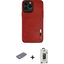 Cepte Toptan iPhone 13 Pro Max Doruk Asil Koleksiyonu - Siyah Bilvis Hayalet Cam Ekran Koruyucu + Sarı Renkli Kamera Lens Koruma Cam