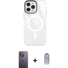 Cepte Toptan iPhone 12 Pro Max Doruk Prime - Siyah Joko Magic 5d Cam + Beyaz Neon Fosforlu Kamera Lens