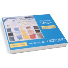 Fabriano Acquarello Studio 300Gr. Sulu Boya Blok 27X35Cm 75 Yaprak Asitsiz İnce Doku