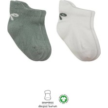 Senka 2'li Sneakers Smile Penye Çorap 20106 Nil Ekru