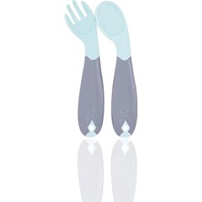 Senka Açılı Mama Kaşık Çatal Takımı 703 Yeşil