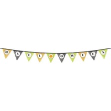 Senka Cadılar Bayramı Kabak Temalı Halloween Yazılı Banner Süs Flama 3 Metre