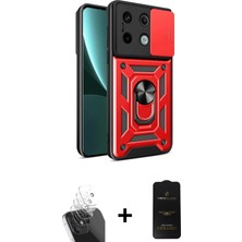 Cepte Toptan Redmi Note 13 Pro 4g Ahenk Klasik - Siyah 6d Antistatik Mat Seramik Hayalet Nano Ekran Koruyucu + Şeffaf Kamera Lens Koruma Cam