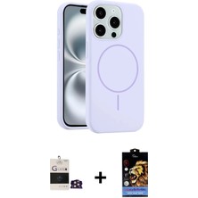 Cepte Toptan iPhone 14 Pro Max Yankı Form Serisi - Siyah Buffer Hayalet Cam Ekran Koruyucu + Gold Bilvis Titan Kamera Lens