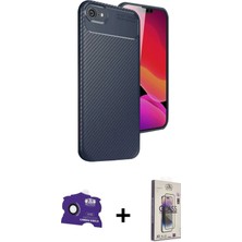 Cepte Toptan iPhone 16E Eksen Form Prime - Siyah Bilvis 3D Cam Ekran Koruyucu + Siyah Bilvis Titan Kamera Lens