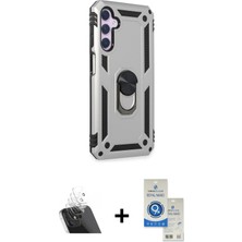 Cepte Toptan Galaxy A14 4g Ahenk Klasik Koleksiyonu - Şeffaf Royal Nano Ekran Koruyucu + Şeffaf Kamera Lens Koruma Cam