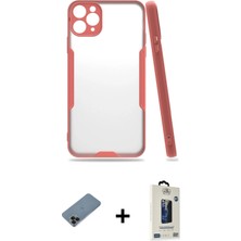 Cepte Toptan iPhone 11 Pro Max Atlas Asil Serisi - Siyah Bilvis Hayalet Cam Ekran Koruyucu + Siyah Shine Kamera Lens Koruma Cam