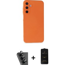 Cepte Toptan Galaxy A25 5g Ahenk Serisi - Siyah 6d Antistatik Mat Seramik Hayalet Nano Ekran Koruyucu + Siyah Valdez Metal Kamera Lens