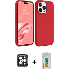 Cepte Toptan iPhone 15 Pro Max Kozmos Yansıma Özel Seri - Siyah Polymer Nano Ekran Koruyucu + Siyah Pvd Metal Kamera Lens