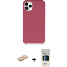 Cepte Toptan iPhone 11 Pro Zirve Modern Özel Seri - Siyah 5d Hayalet Cam Ekran Koruyucu + Sarı Renkli Kamera Lens Koruma Cam