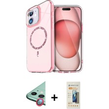 Cepte Toptan iPhone 11 Kıvılcım Form Prime - Siyah 6d Mat Seramik Hayalet Nano Ekran Koruyucu + Kırmızı Raze Metal Kamera Lens