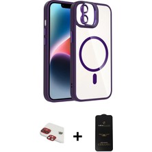 Cepte Toptan iPhone 11 Yadigar Asil Koleksiyonu - Siyah 6d Antistatik Mat Seramik Hayalet Nano Ekran Koruyucu + Kırmızı Pers Alüminyum Kamera Lens