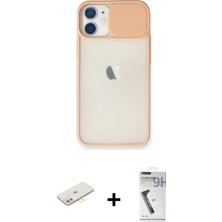 Cepte Toptan iPhone 11 Vadi Çizgi - Şeffaf Uv Polymer Nano Ekran Koruyucu + Sarı Renkli Kamera Lens Koruma Cam
