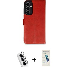 Cepte Toptan Galaxy A25 5g Siluet Işık Serisi - Şeffaf Pasifik Cam Ekran Koruyucu + Gümüş Valdez Metal Kamera Lens