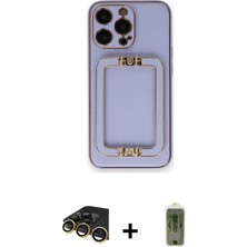 Cepte Toptan iPhone 14 Pro Max Kozmos Minimal Prime - Siyah Joko Magic 5d Hayalet Cam + Gold Raze Metal Kamera Lens