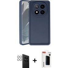 Cepte Toptan Redmi Note 14 Pro 4g Yankı Yansıma Özel Seri - Şeffaf Hayalet Polymer Nano Ekran Koruyucu + Gümüş Pvd Metal Kamera Lens