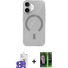 Cepte Toptan iPhone 17 Pusula Form Özel Seri - Şeffaf 360 Full Body Arka Koruyucu + Siyah Bilvis Titan Kamera Lens