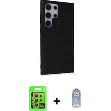 Cepte Toptan Galaxy S24 Ultra Akış Asil Koleksiyonu - Siyah Joko Magic 5d Cam + Sarı Raze Metal Kamera Lens