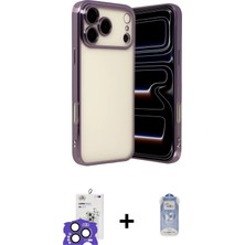 Cepte Toptan iPhone 17 Pro Max Vadi Minimal - Siyah Joko Magic 5d Cam + Natural Grey Bilvis Titan Kamera Lens