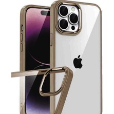 Erdo Ticaret Buğz Iphone 15 Pro Max Razer Lensli Silikon - Çöl Titanyum