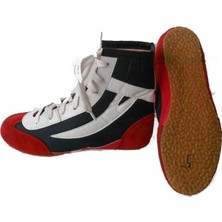 Clifton Boks Ayakkabısı Kırmızı Kauçuk Tabanlı Güreş Ayakkabısı 41 Numara Profesyonel Kullanım İçin