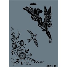 Nerm Rich New Seri N-146 Stencil 35X25 cm