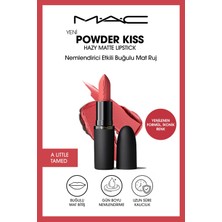 M.A.C Powder Kiss Hazy Matte Lipstick Nemlendirici Etkili Buğulu Mat Ruj - A Little Tamed