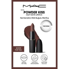 M.A.C Powder Kiss Hazy Matte Lipstick Nemlendirici Etkili Buğulu Mat Ruj - Good For You