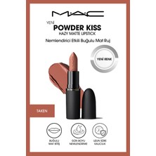 M.A.C Powder Kiss Hazy Matte Lipstick Nemlendirici Etkili Buğulu Mat Ruj - Taken