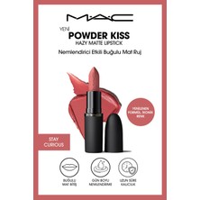 M.A.C Powder Kiss Hazy Matte Lipstick Nemlendirici Etkili Buğulu Mat Ruj - Stay Curious