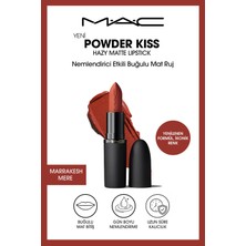 M.A.C Powder Kiss Hazy Matte Lipstick Nemlendirici Etkili Buğulu Mat Ruj - Marrakesh-Mere