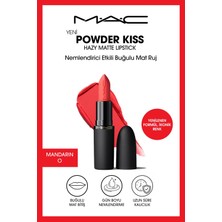M.A.C Powder Kiss Hazy Matte Lipstick Nemlendirici Etkili Buğulu Mat Ruj - Mandarin O