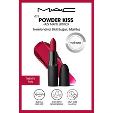 M.A.C Powder Kiss Hazy Matte Lipstick Nemlendirici Etkili Buğulu Mat Ruj - Twenty-Fun