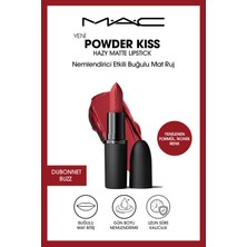 M.A.C Powder Kiss Hazy Matte Lipstick Nemlendirici Etkili Buğulu Mat Ruj - Dubonnet Buzz