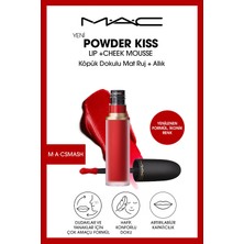 M.A.C Powder Kiss Lip & Cheek Mousse Dudak ve Yanaklar için Buğulu Mat Ruj - M·A·Csmash