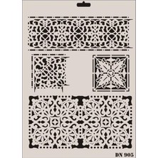 Nerm Rich Dantel Seri DN-905 Stencil 35X25 cm