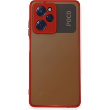 Erdo Ticaret Buğz Xiaomi Poco X5 Pro 5g Kılıf Montreal Silikon Kapak - Kırmızı