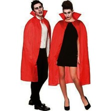 Nerm Kırmızı Renk Yakalı Pelerin 120 cm