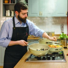 Korkmaz Granita 24x6.5 cm Karnıyarık Tenceresi Inox Çelik Kaplama ile Şık Tasarım