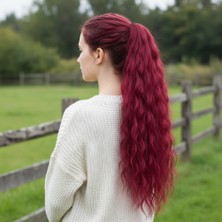 Nerm Tokalı Kabarık Daalı At Kuyruğu / Kızıl