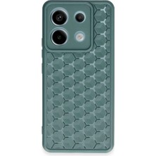 Erdo Ticaret Buğz Xiaomi Redmi Note 13 Pro 5g Kılıf Petek Silikon Kapak - Koyu Yeşil