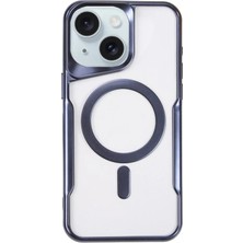 Erdo Ticaret Buğz Iphone 15 Plus Kılıf Boyi Magsafe Silikon Kapak - Lacivert