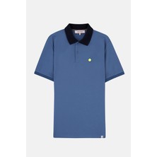Tennis Ball Polo Yaka T-Shirt - Mavi