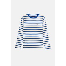 Reflect Studio Panda Çocuk Heavyweight Uzun Kollu T-Shirt - Lacivert / Ekru